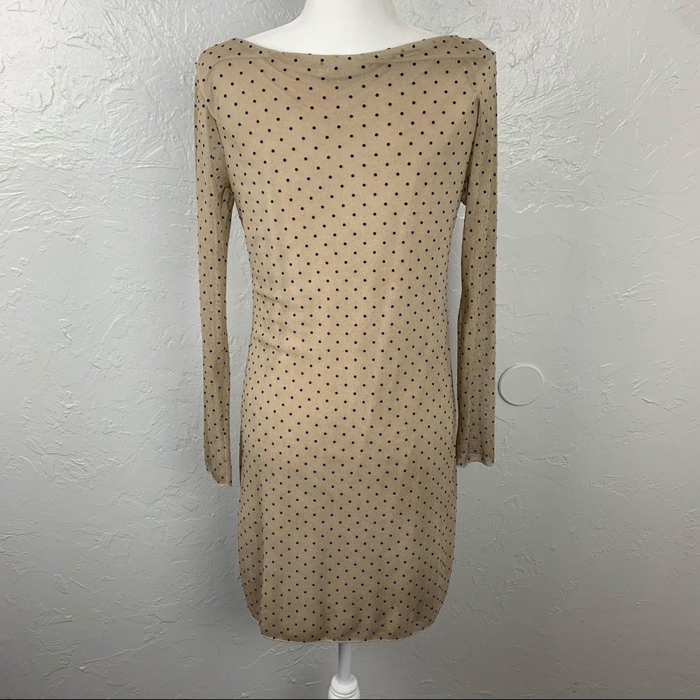 Malica long sleeve polka dot dress, made in Italy - Picture 7 of 10